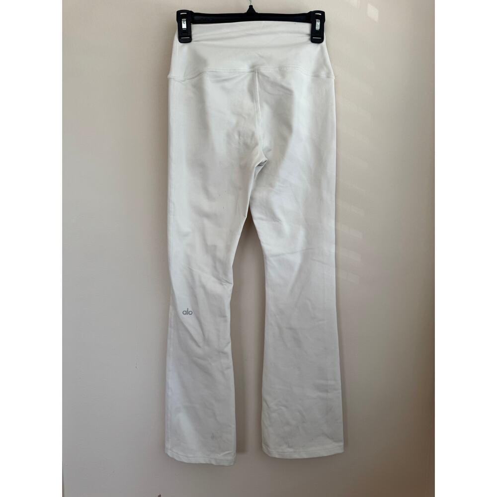 Alo Yoga Airbrush High-Waist Flare Legging White Sz S - Picture 2 of 4